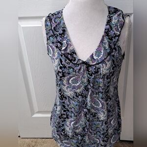 Saint Tropez West Sleeveless Paisley Print     Size L